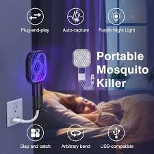 Mini USB Electric Mosquito gadget Swatter UV Light