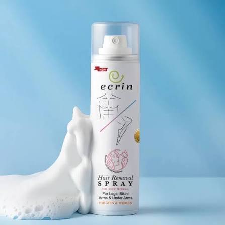 NEW Ecrin Hair Removal Foaming Spray - Advance Formula with Refreshing Fragrance (200ml) - Hair Removal Spray - Beauty